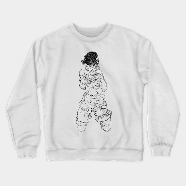 Egon Schiele Crewneck Sweatshirt by Antho